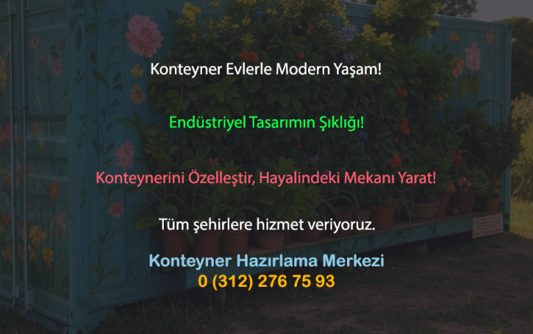 Read more about the article Konteyner Modifikasyonu ile Yaratıcı ve Fonksiyonel Yaşam Alanları