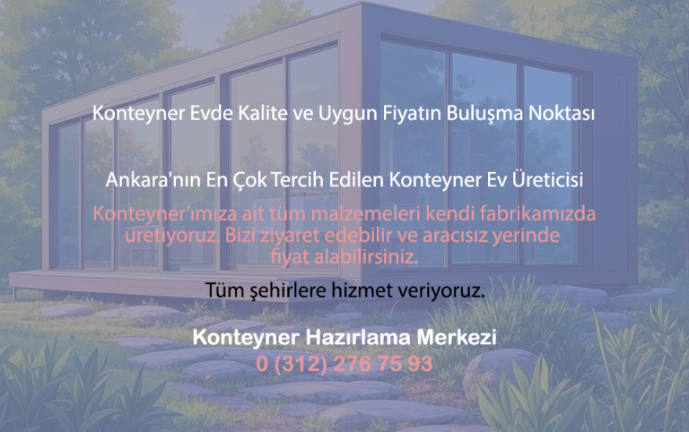 Read more about the article Konteyner Evde Kış Dayanıklılığı: İzolasyon, Isıtma ve Ankara’ya Özel Tavsiyeler